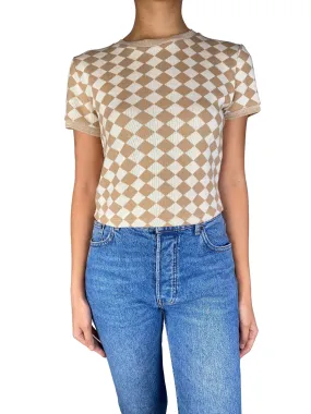 ZARA Polera Tejida Beige